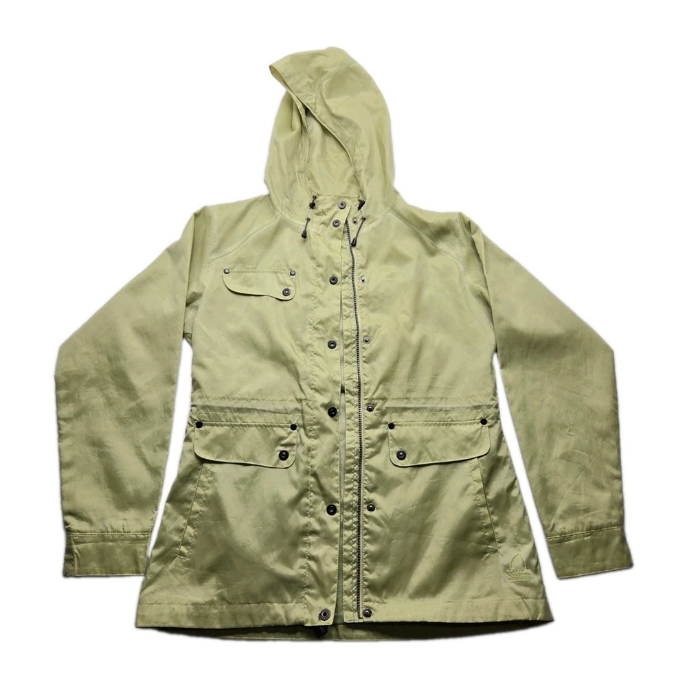 Sierra Designs Urban Women's Rain Parka Medium Green Hooded Utility Jacket